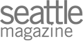 This image features the text "seattle magazine" in a gray, bold, sans-serif font.